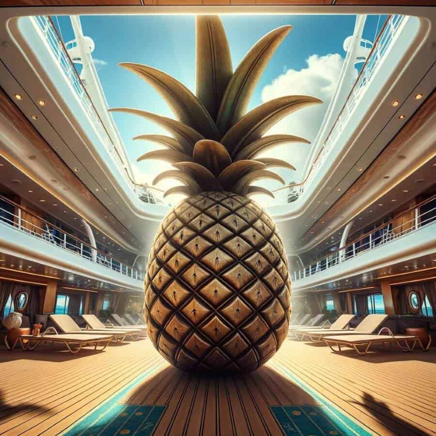 cruise upside down pineapple